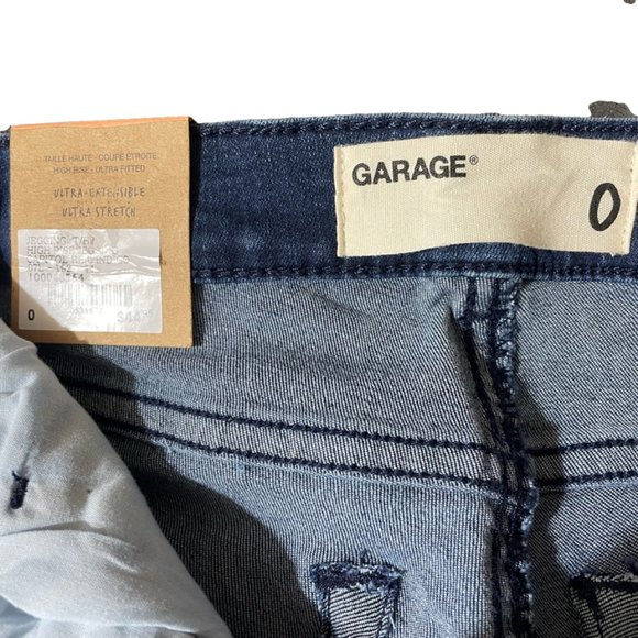 Garage High Rise Jeggings Size 0 Capitol Blue Indigo - Picture 10 of 10
